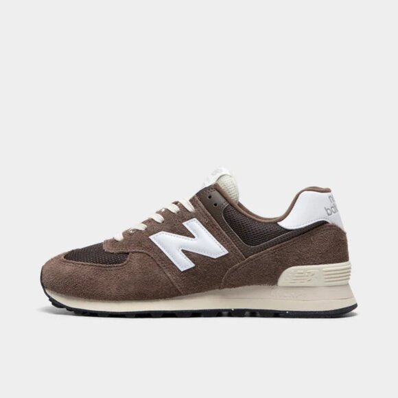 New Balance 574 Dark Mushroom Angora U574RBI Men Size 10 Casual Trainer NEW - Picture 9 of 14